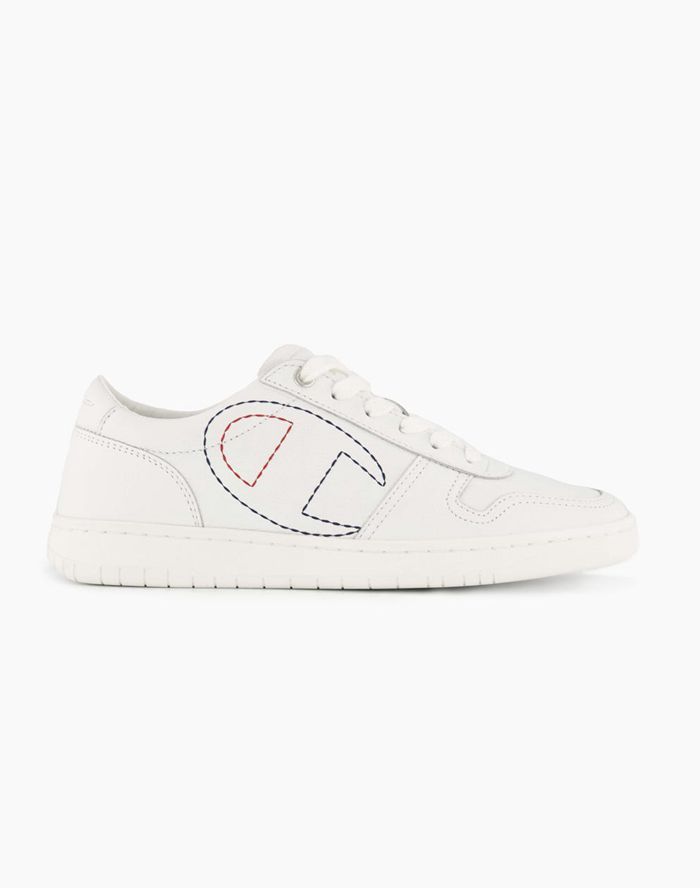Champion 919 Low Logo Outline White Sneakers Womens - South Africa YWHZUN158